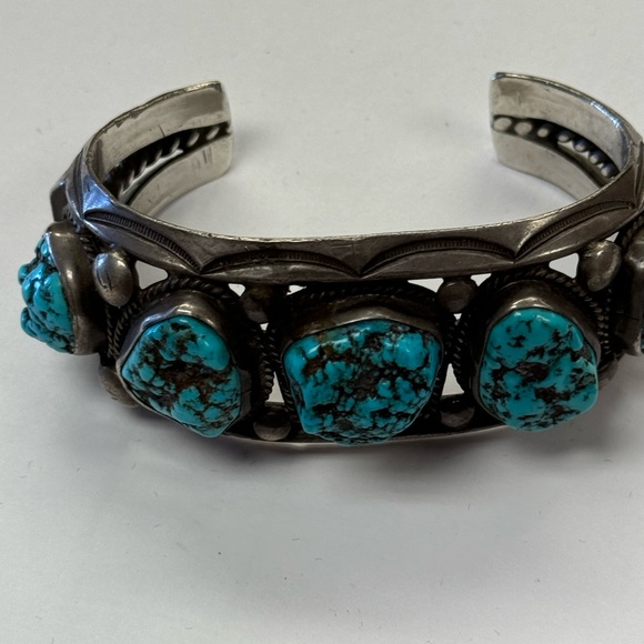 Vintage silver bracelet one of kind beautiful made